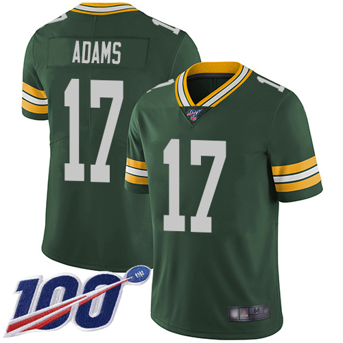 Green Bay Packers Limited Green Men 17 Adams Davante Home Jersey Nike NFL 100th Season Vapor Untouchable